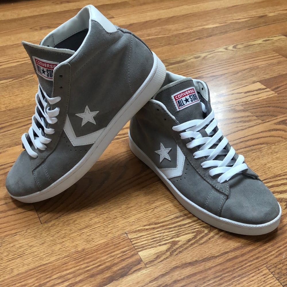 Converse Suede Pro Leather Mid Top Sneakers